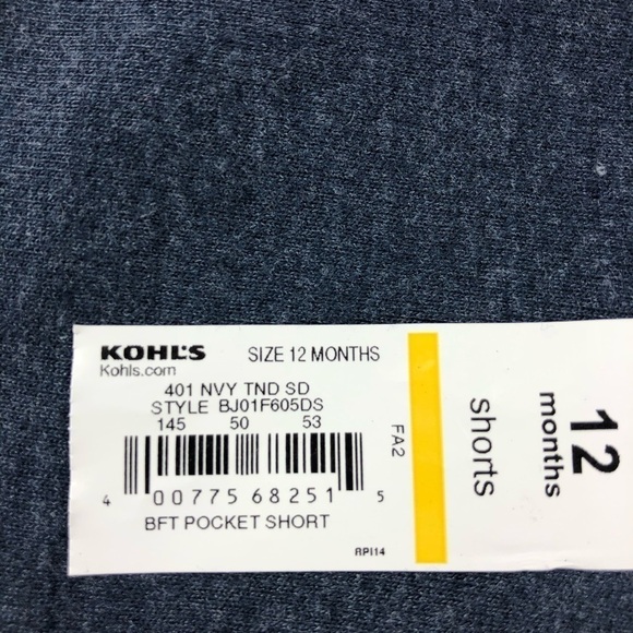 Jumping Beans Boys Shorts, Navy 12 Months - Picture 7 of 9